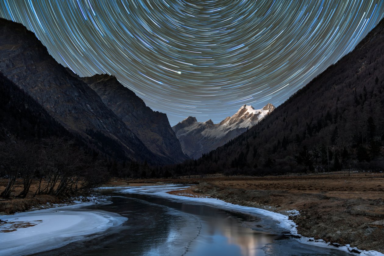 Astro Long Star Trail Photography 5k