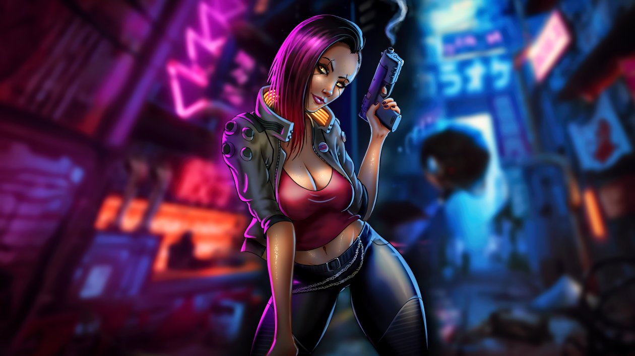 Cyberpunk Fanart Fantasy Girl 4k