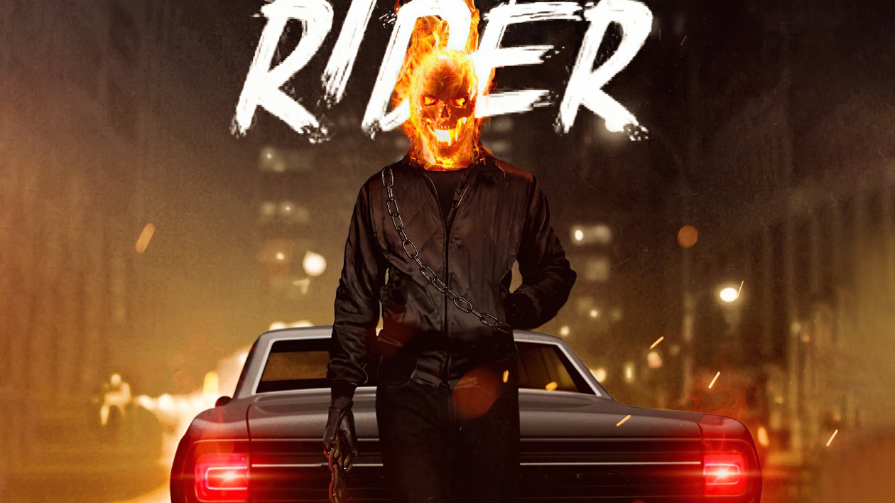 The Ghost Rider Poster Fanart 4k