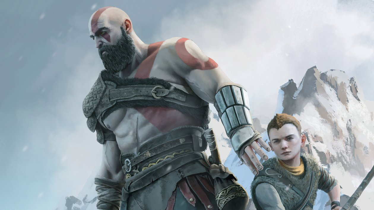 Kratos And Atreus Dad Of Boy 4k