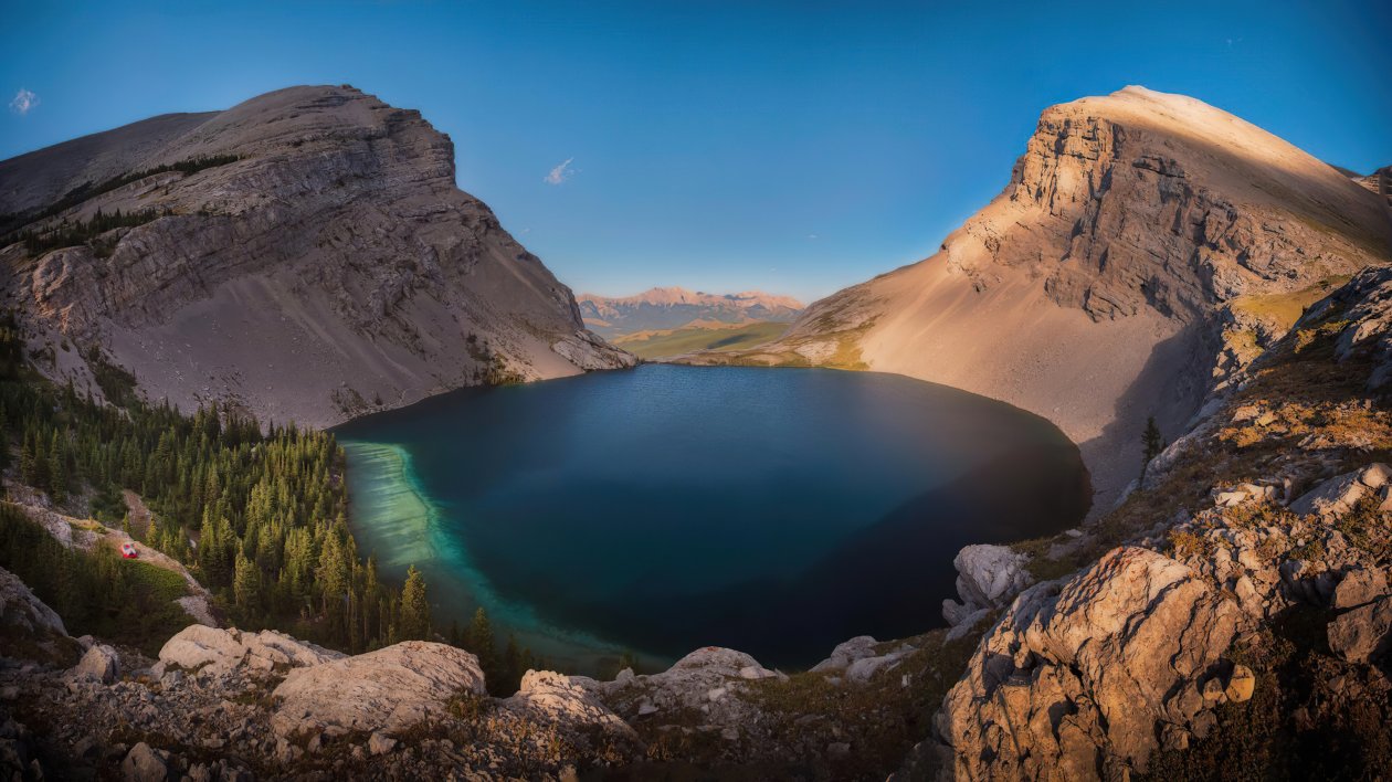 Carnavron Lake In Kananaskis Alberta 4k