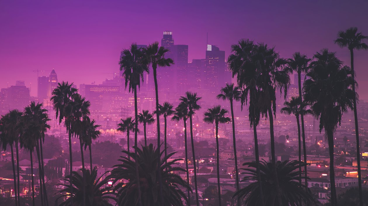 Los Angles Synthwave 4k
