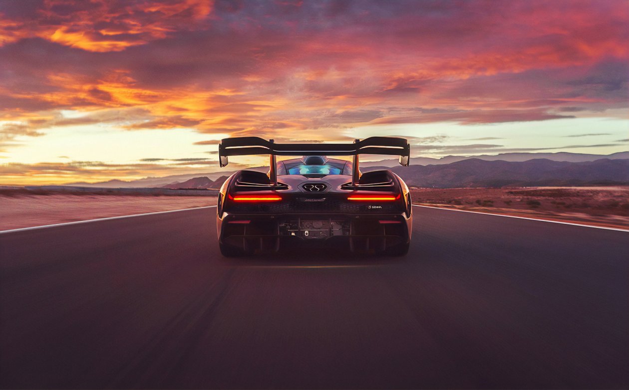 Mclaren Senna Rear View 4k