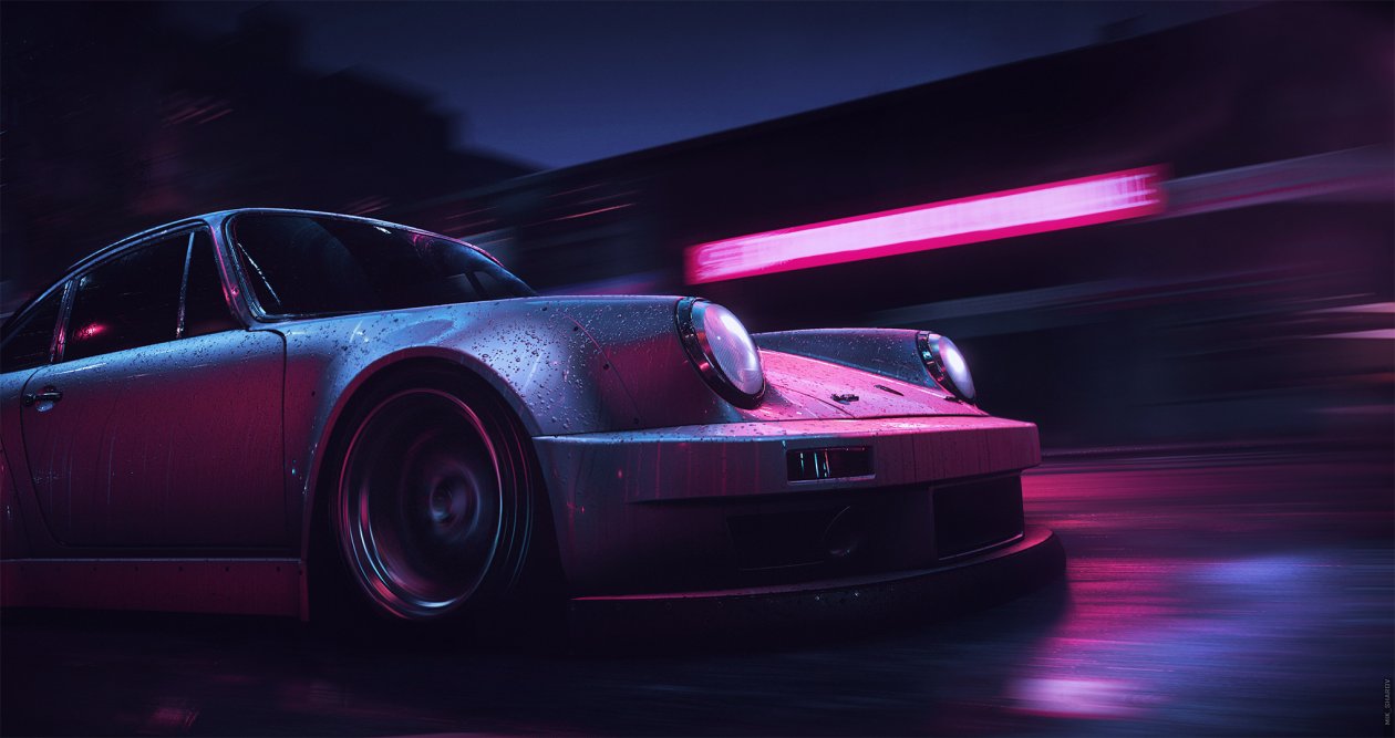 Neon Rush Porsche 911 Carrera RSR