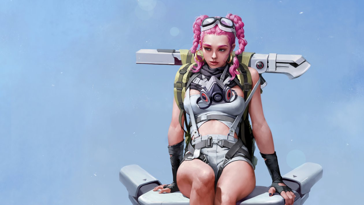 The Girl With Pink Hair 5k