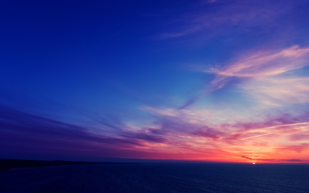 Sky Blue Sunlight Dark