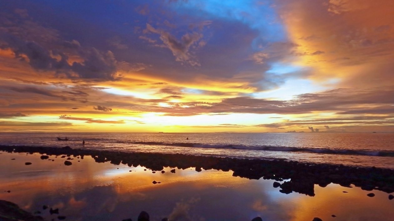 Sunset Beach Reflection