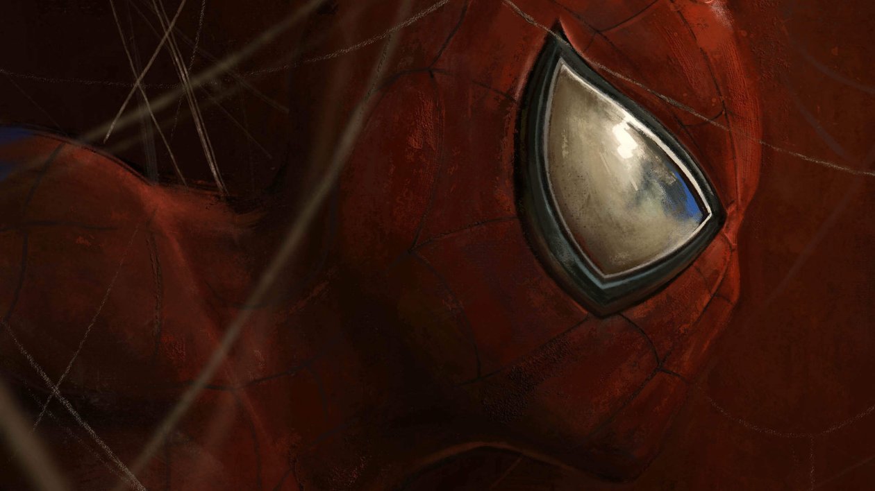 Spiderman Art Closeup