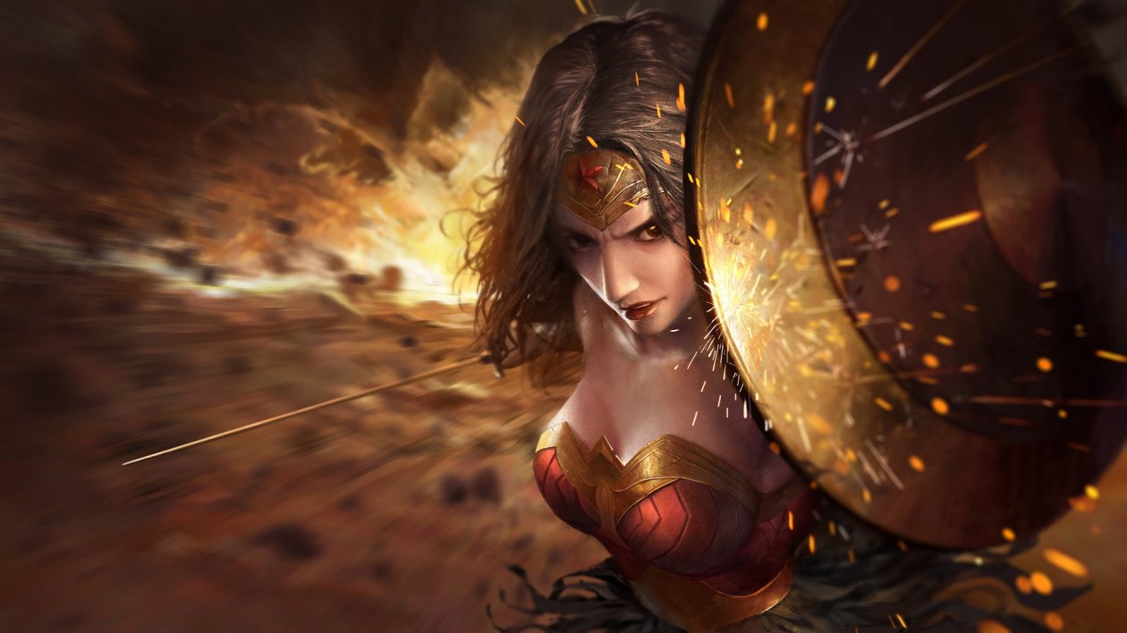 Wonder Woman Amazing Artwork Shield
