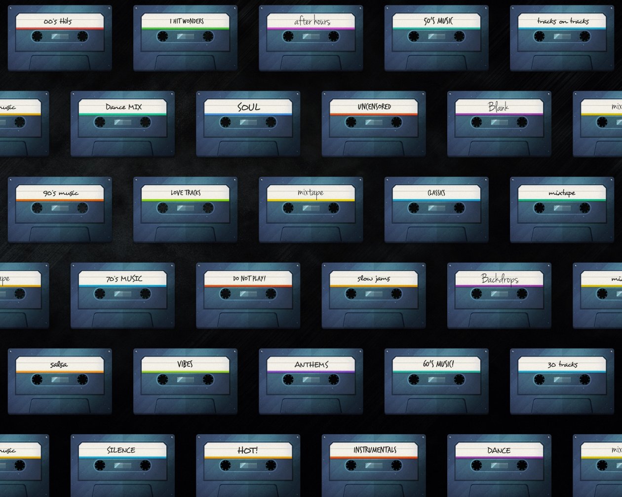 Cassette Abstract Vector 4k