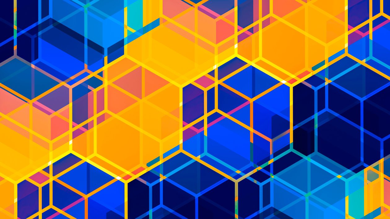 Sunset Hex Abstract 5k