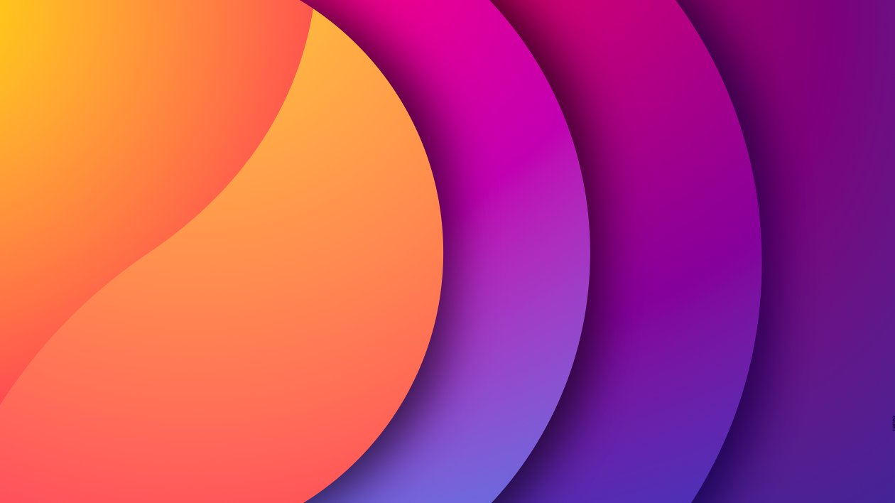 Oval Gradient Shapes 8k