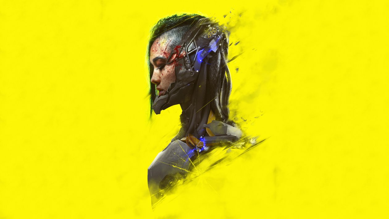 Cyberpunk Girl Face 4k