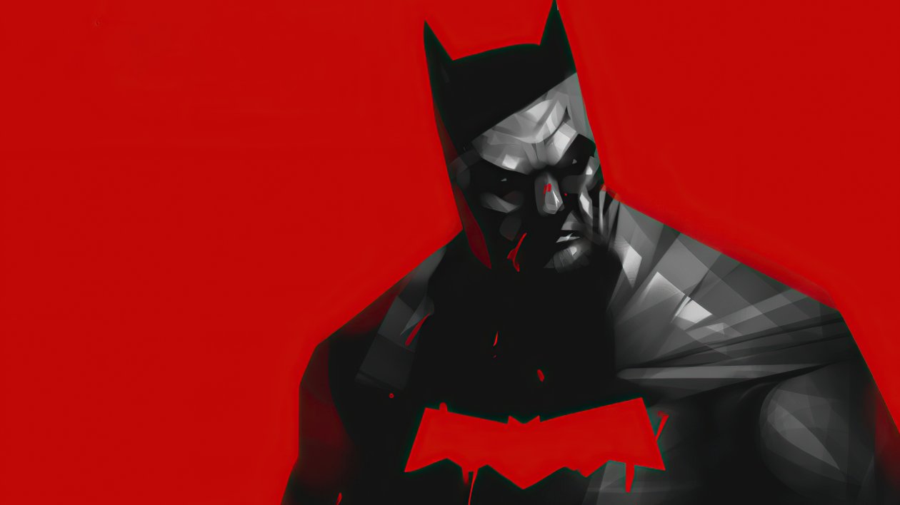 Batman Red Series Comic Cover 4k