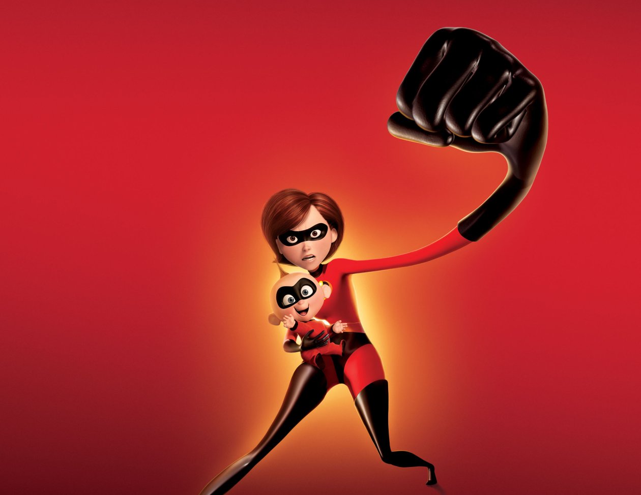 Elastigirl And Jack Jack Parr In The Incredibles 2