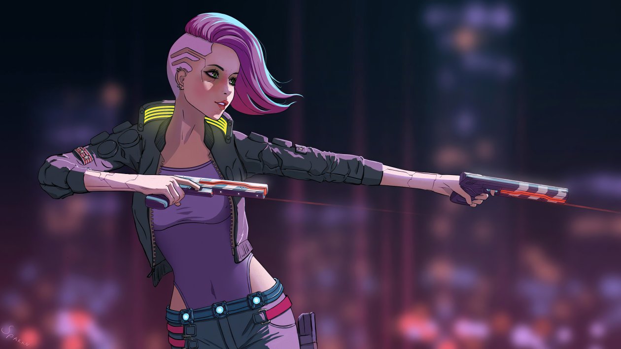 Cyberpunk 2077 Cyber Girl 8k