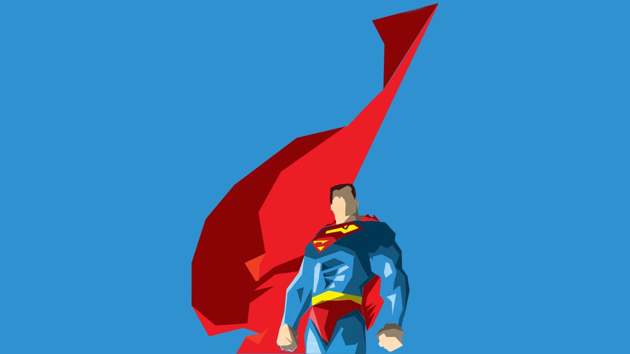 Superman Flying Cape Artwork