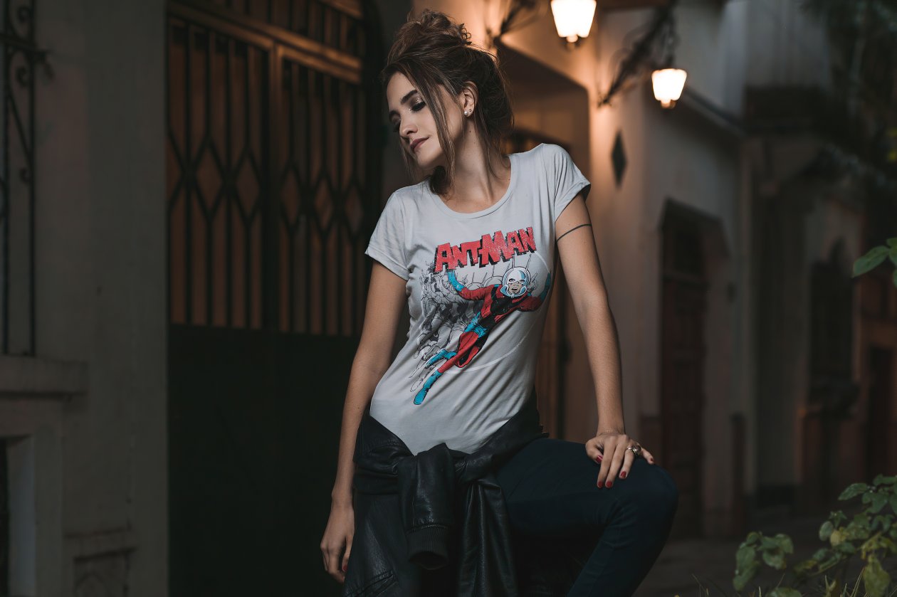 Girl In Superhero Tshirt