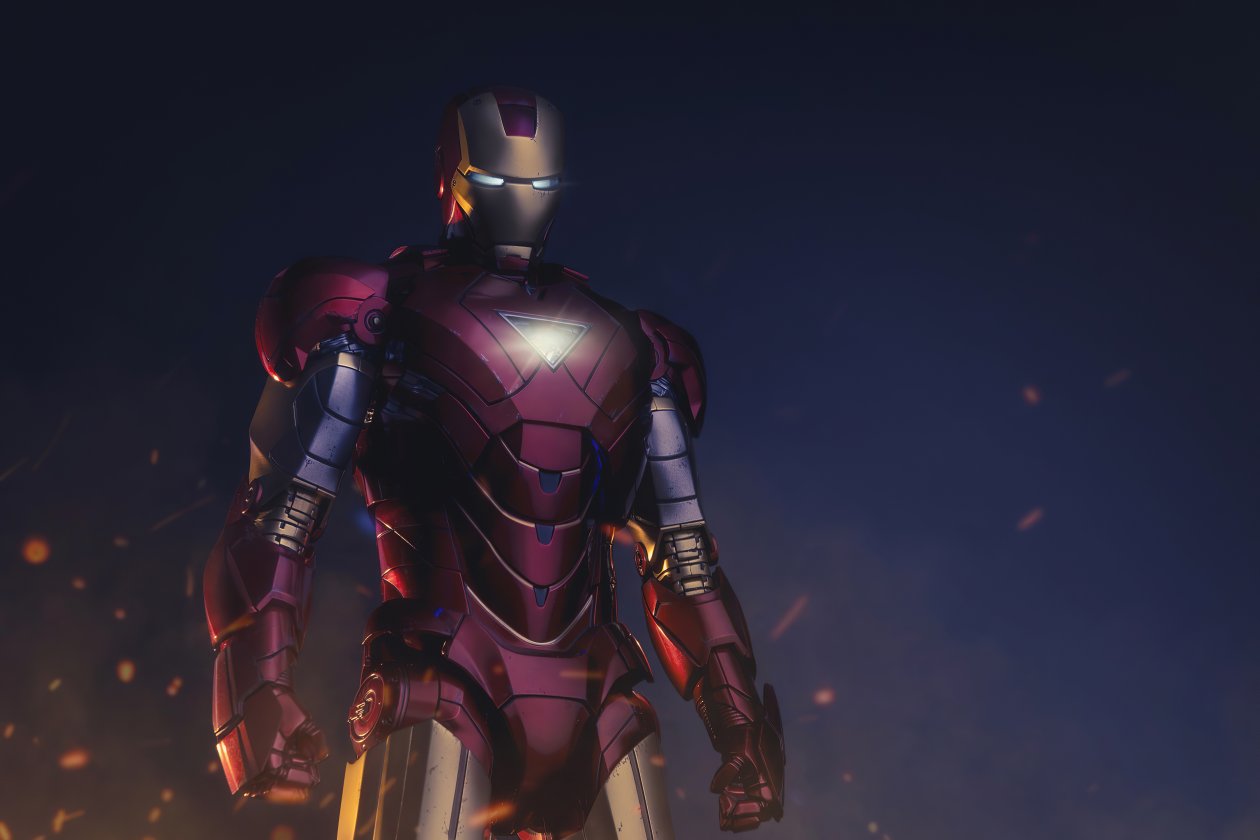 Iron Man In Action 4k