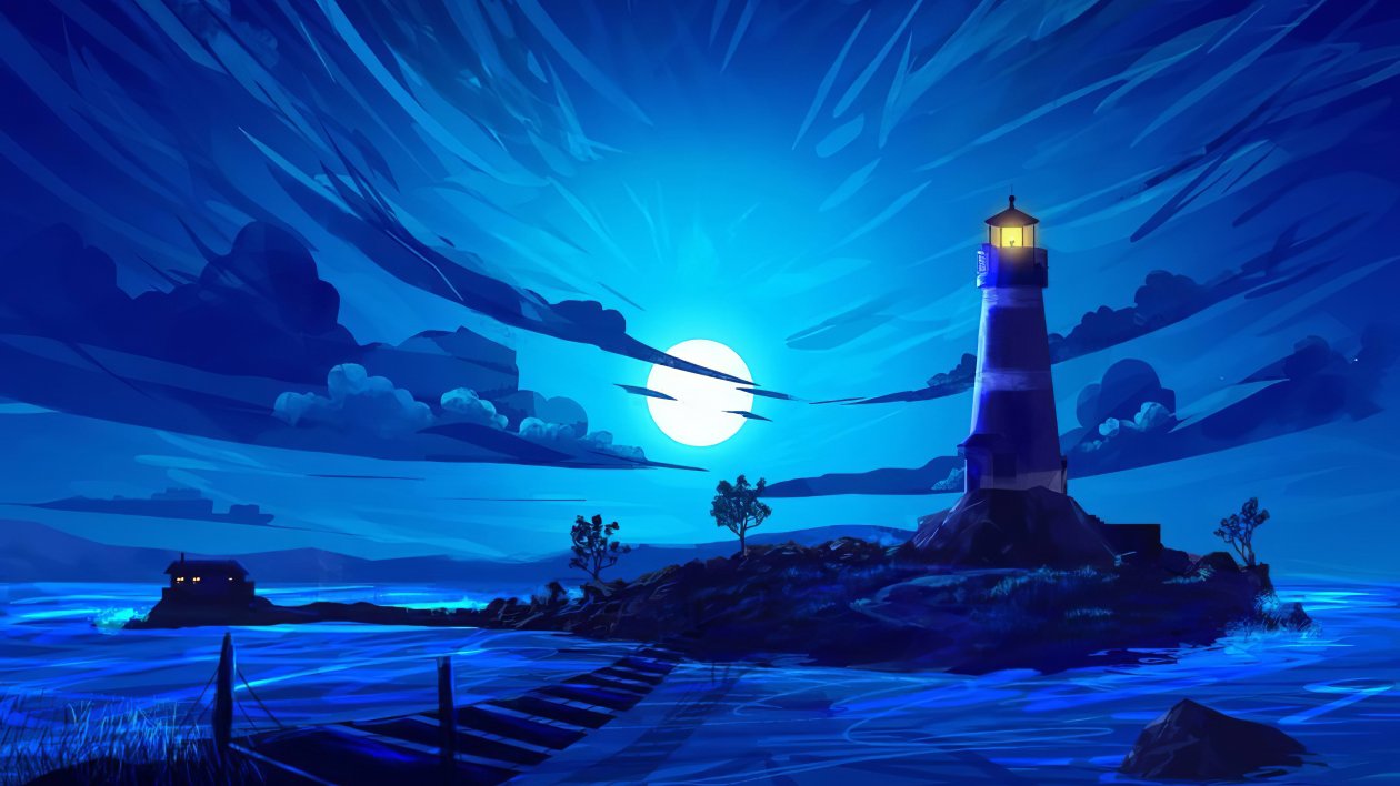 Lighthouse Illustration 4k