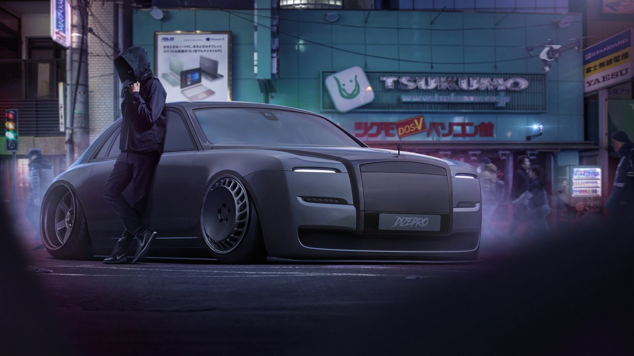 The Dark Rolls Royce 4k