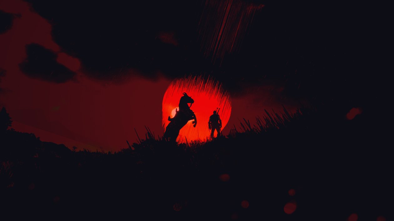 The Witcher 3 Wild Hunt Minimalist Art 4k