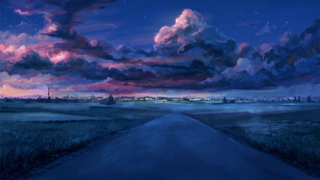 Anime Night Scenery