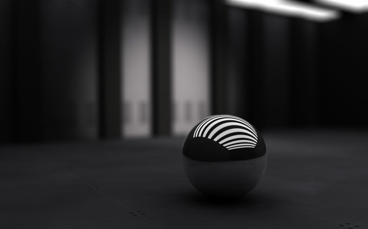 Black Ball With White Bands