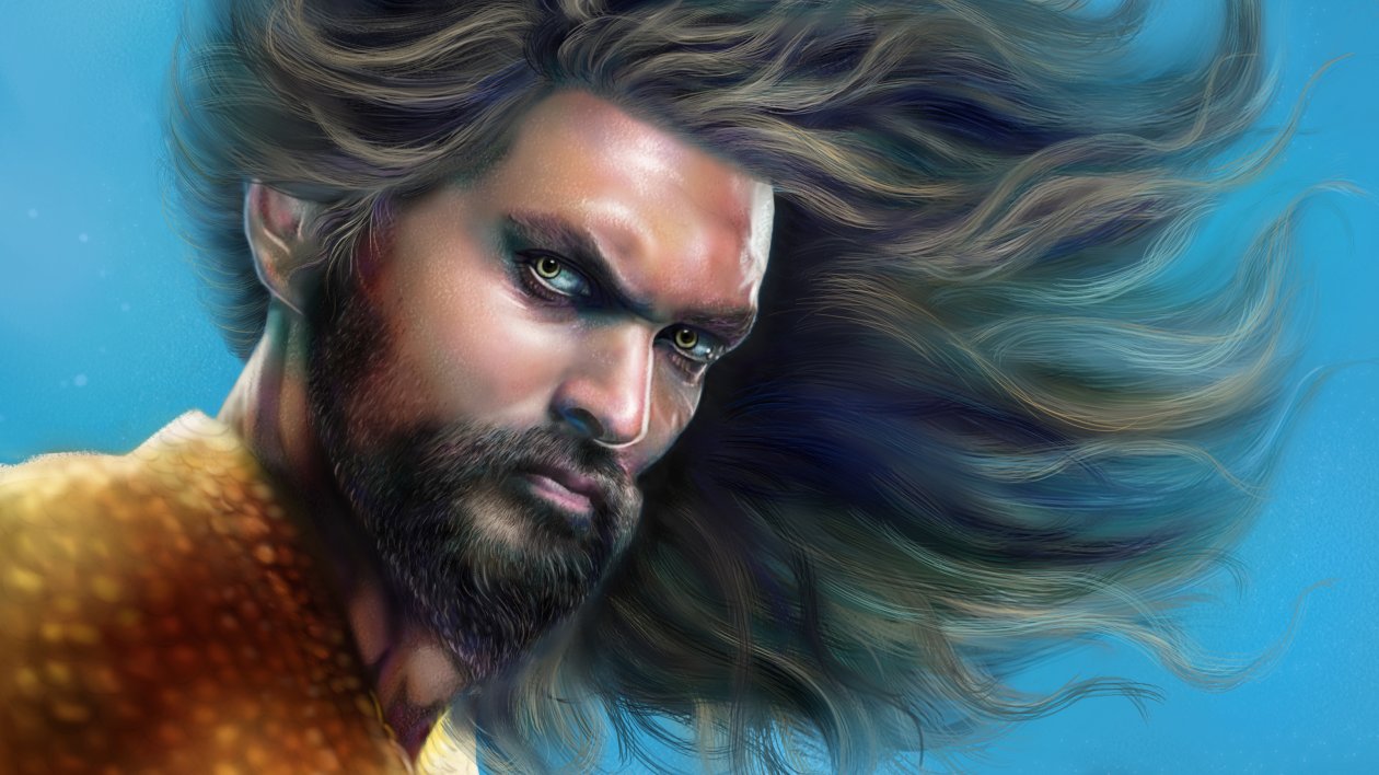 Aquaman Jason Momoa Art