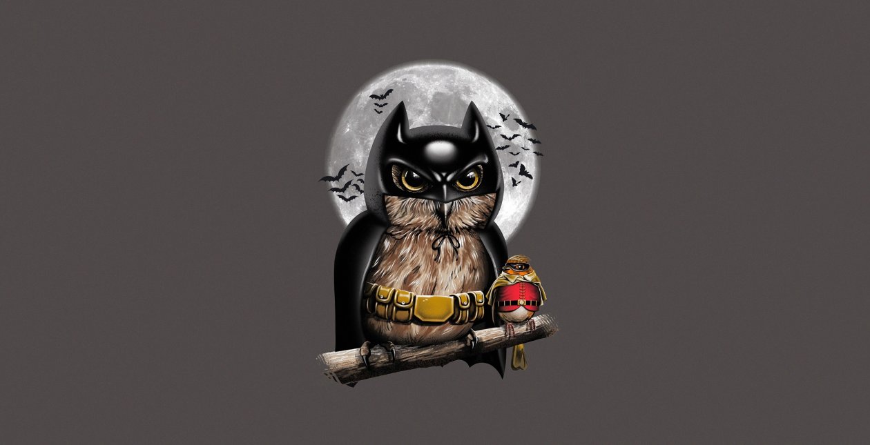 Batman Owl Robin Digital Art