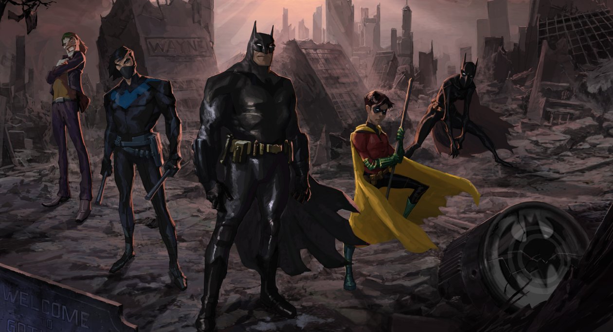 Batman And His Team Artwork