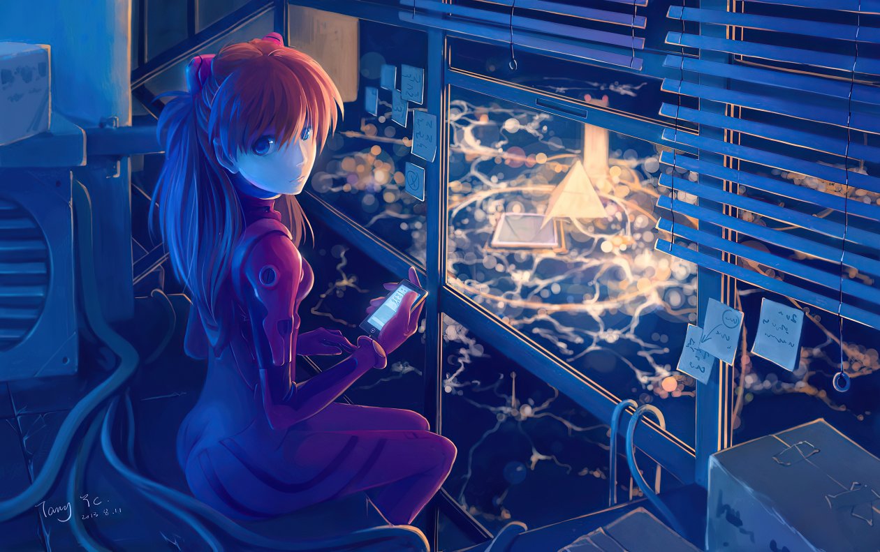 Neon Genesis Evangelion Looking 4k