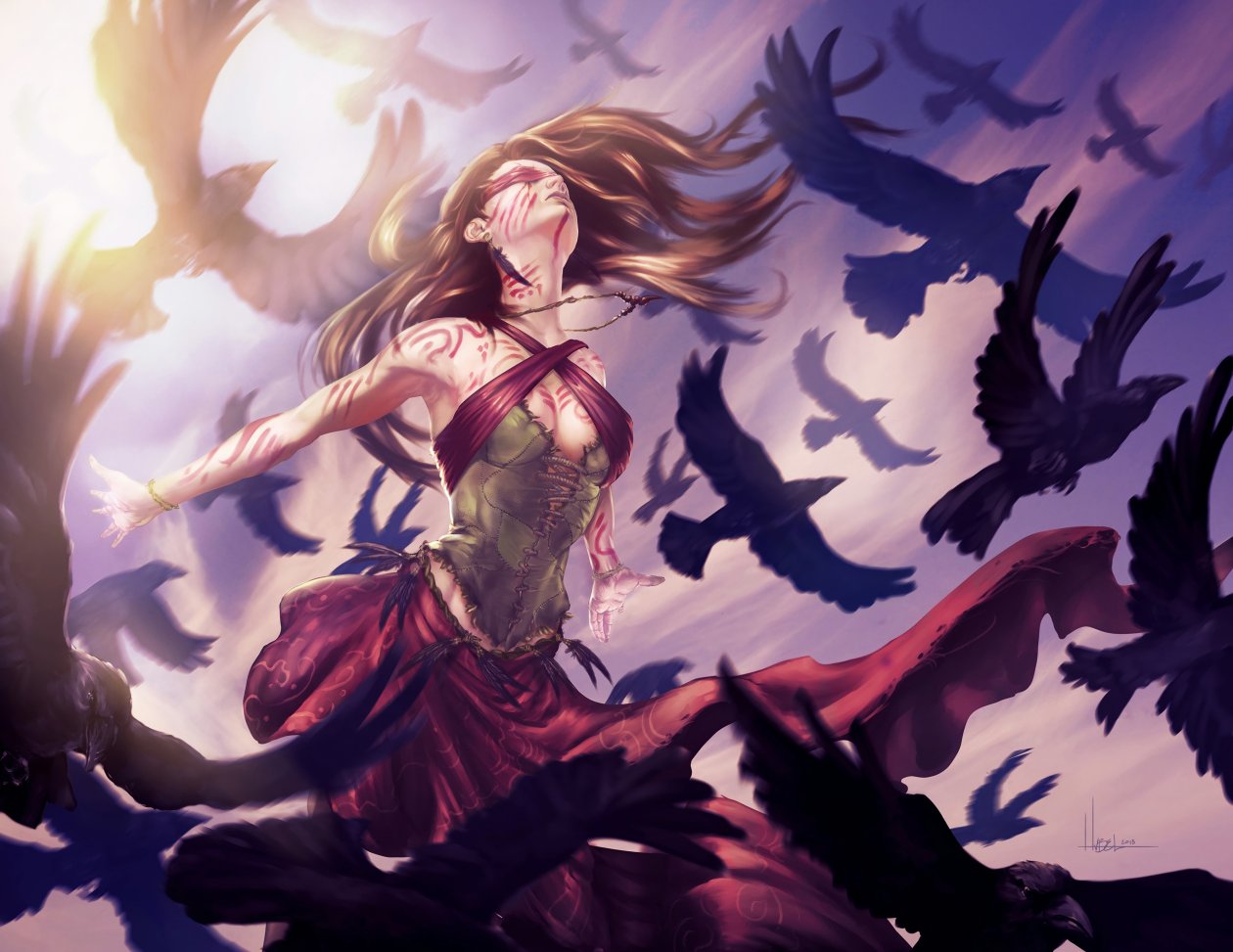 Raven Fantasy Girl