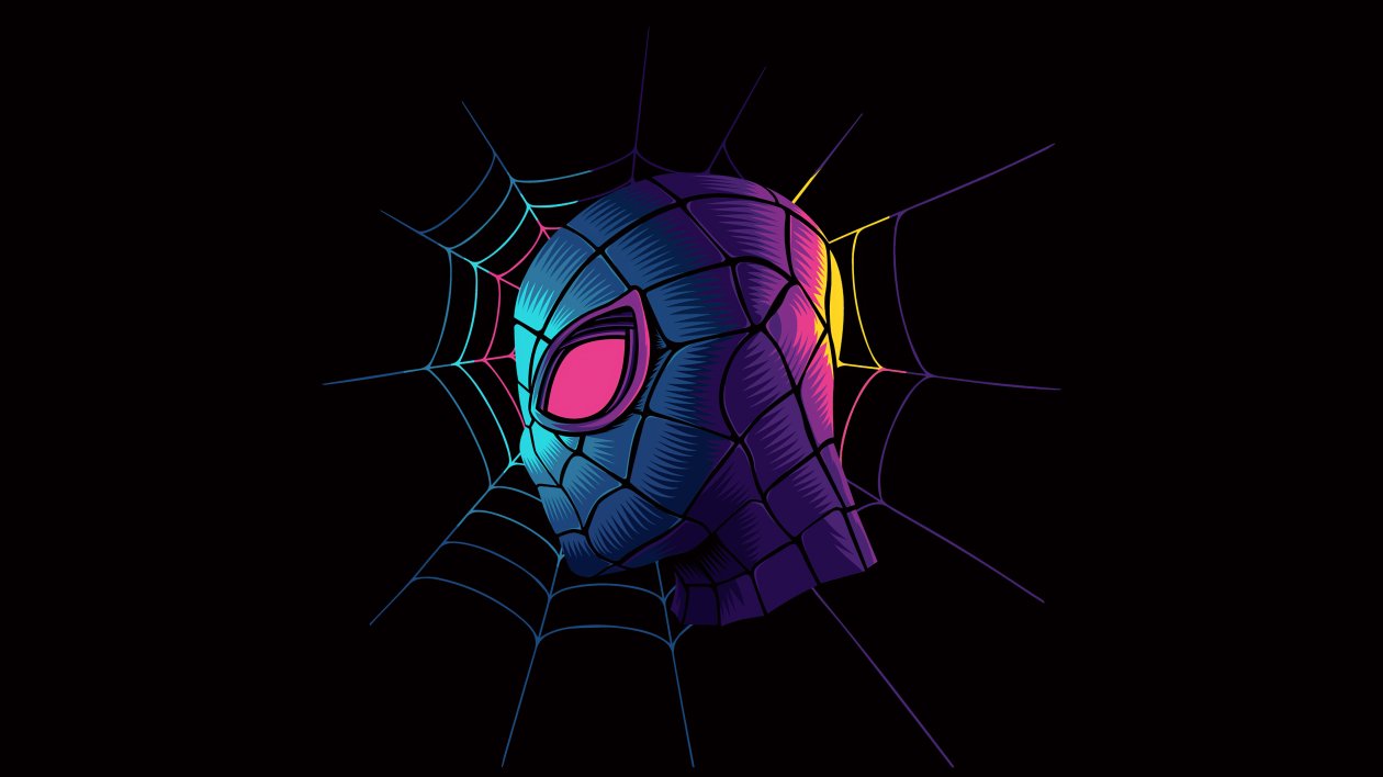 Spiderman Web Minimalist Art 4k