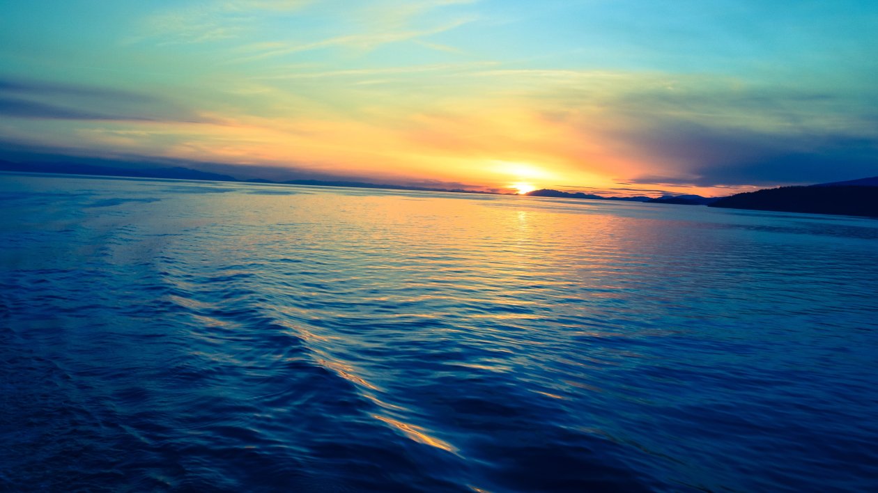 Silent Sunset Ocean Evening 5k