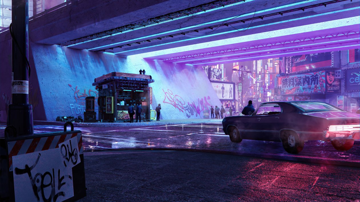 Surrounded In Scifi City 4k