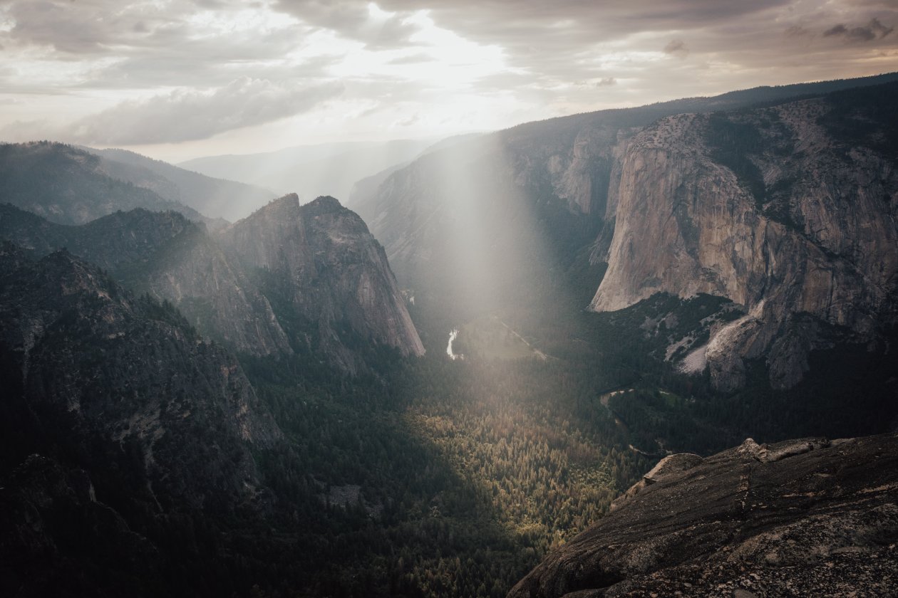 Yosemite Valley Green Grass Field 8k