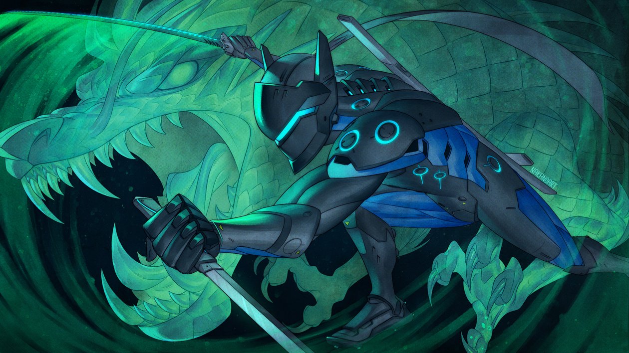 Genji Overwatch Creative Artwork