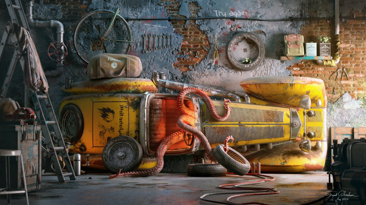 Mercedes Vintage Car Rebuild Environments 5k