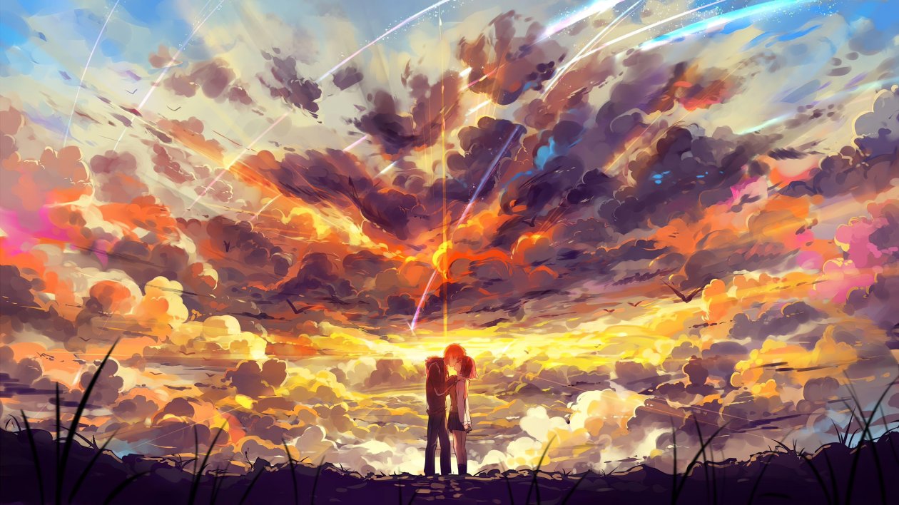 Kimi No Nawa Anime Couple 5k
