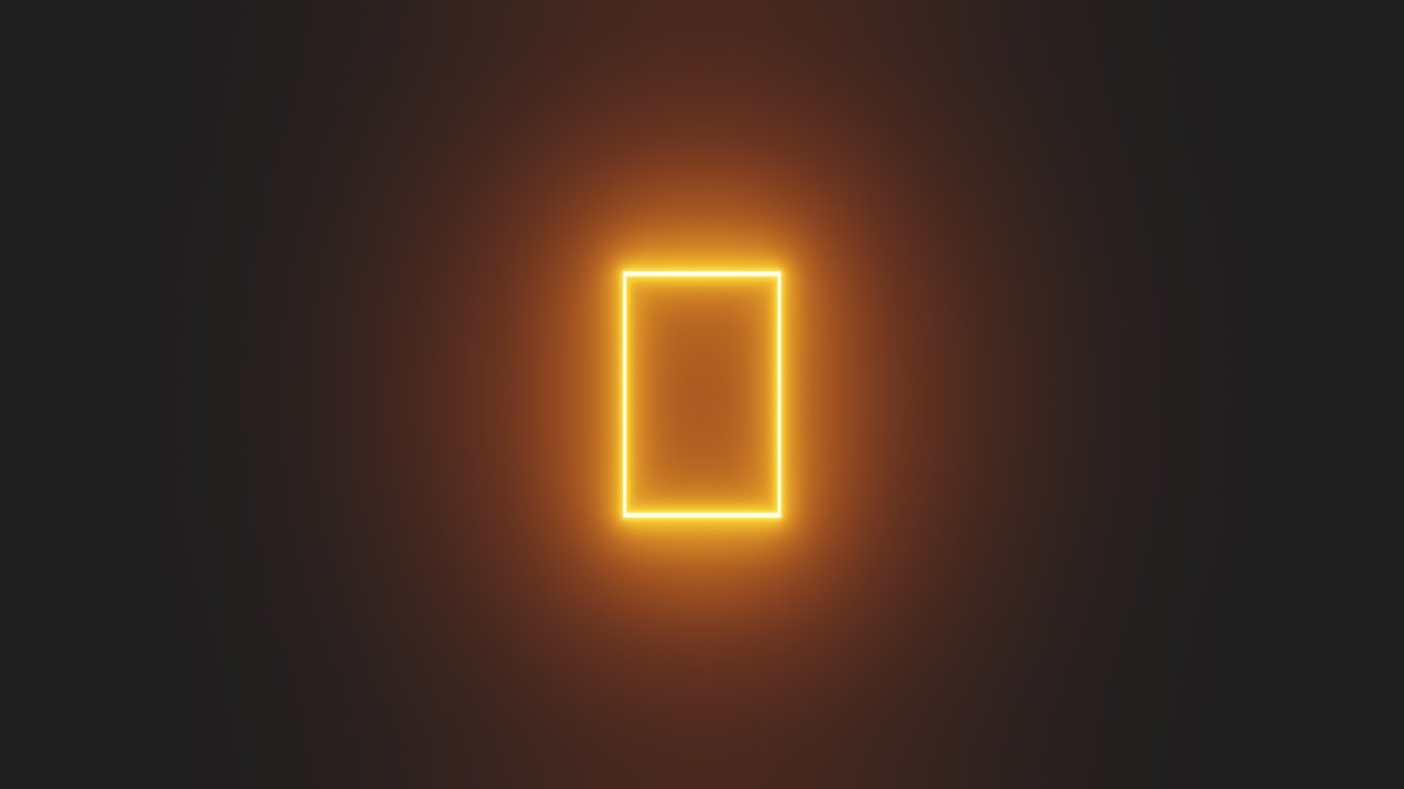 Minimalistic Glowing Gold Window 4k