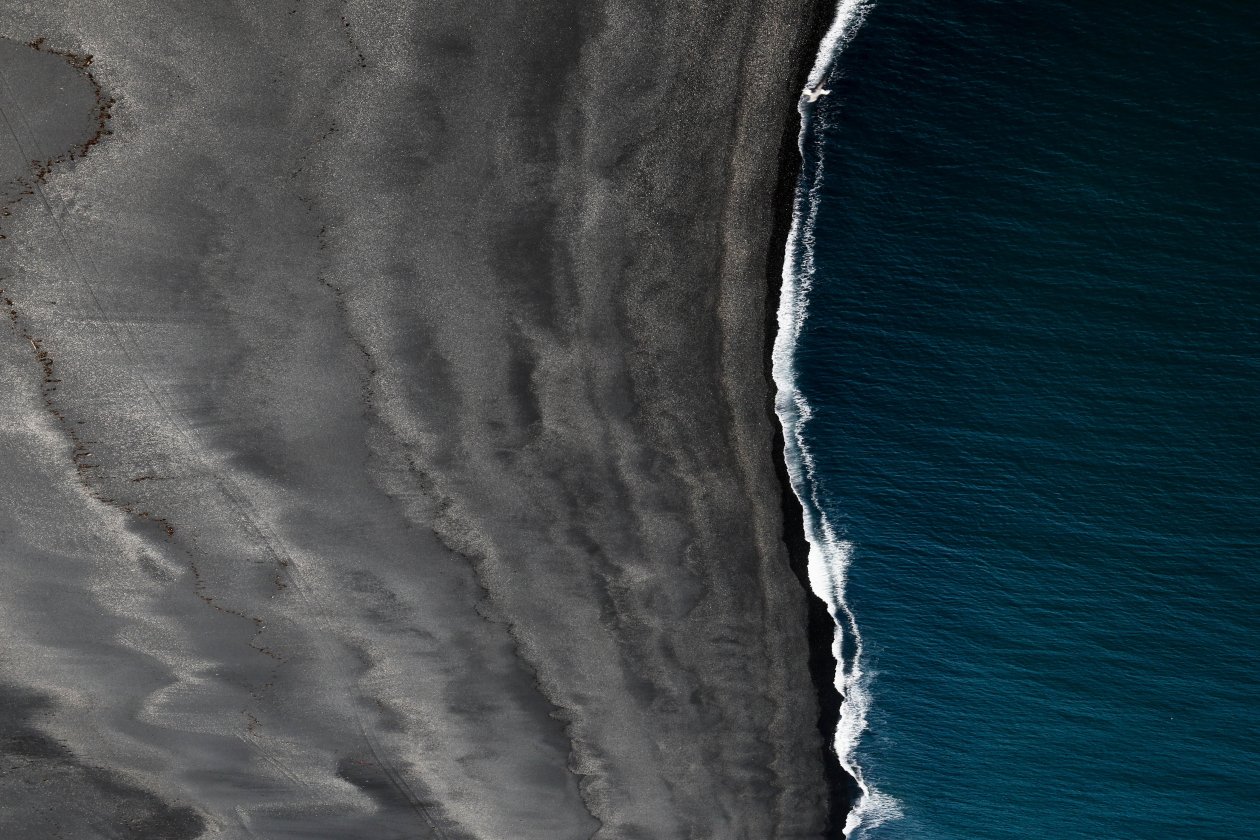 Black Sand Iceland Landscape Space Vik 5k