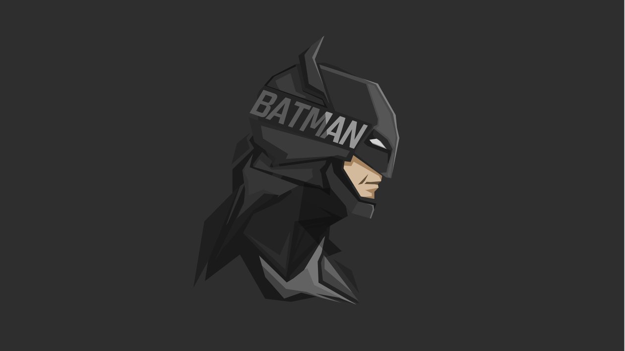 Batman Minimal Facet 8k