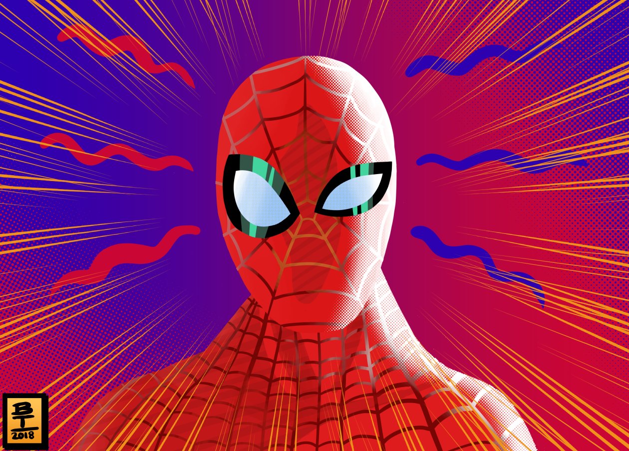 Spiderman Abstract Art 4k