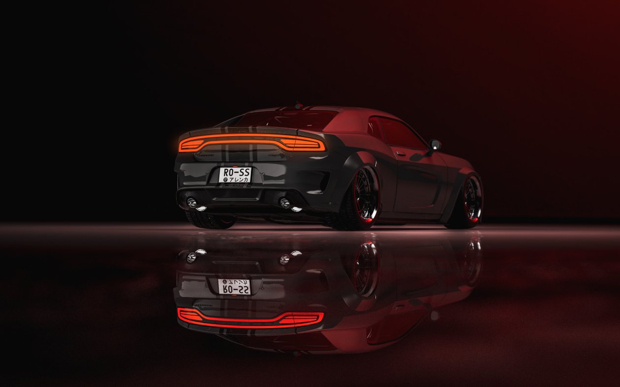 Dodge Charger Coupe Rear 4k