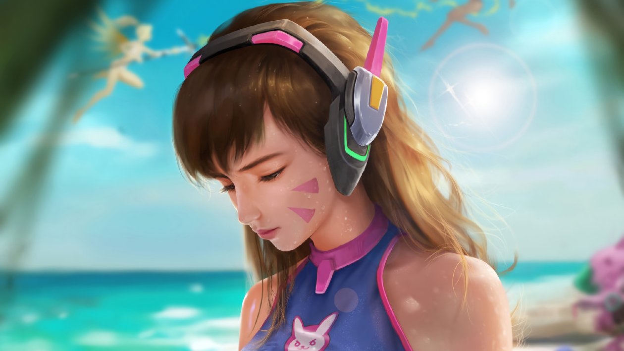 Dva Overwatch Beach