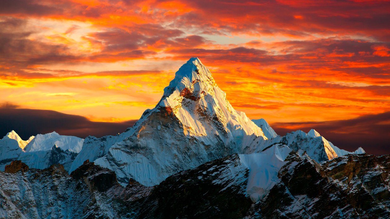 Himalayas Mountains Landscape 4k
