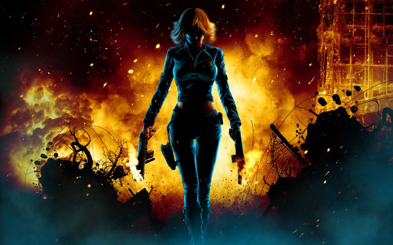 Black Widow Walking Through Fire