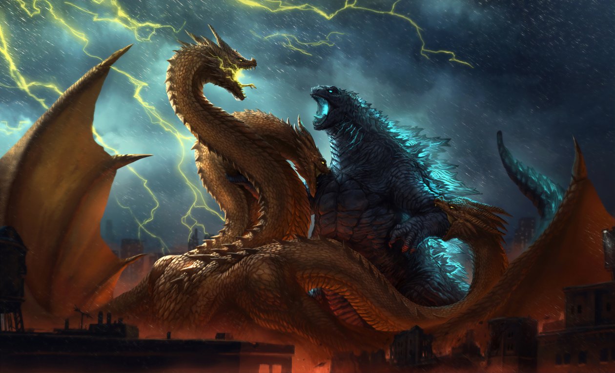 Godzilla King Of The Monsters Fanposter 4k