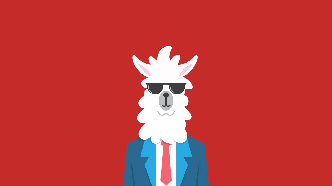 Fancy Liama Portait 4k